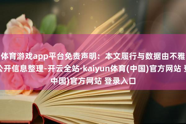 体育游戏app平台免责声明：本文履行与数据由不雅点凭证公开信息整理-开云全站·kaiyun体育(中国)官方网站 登录入口