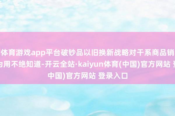 体育游戏app平台破钞品以旧换新战略对干系商品销售带行为用不绝知道-开云全站·kaiyun体育(中国)官方网站 登录入口